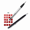 Ручка-стилус Touch 2 в 1, черный с логотипом в Екатеринбурге заказать по выгодной цене в кибермаркете AvroraStore