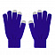Перчатки женские для работы с сенсорными экранами, синие с логотипом в Екатеринбурге заказать по выгодной цене в кибермаркете AvroraStore