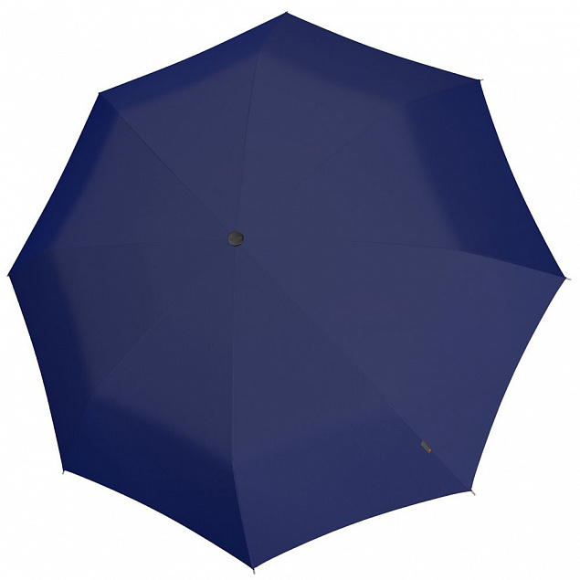 Складной зонт U.090, синий с логотипом в Екатеринбурге заказать по выгодной цене в кибермаркете AvroraStore