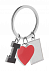 Брелок LOVE, серебристый с логотипом в Екатеринбурге заказать по выгодной цене в кибермаркете AvroraStore