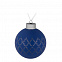 Елочный шар King, 8 см, синий с логотипом в Екатеринбурге заказать по выгодной цене в кибермаркете AvroraStore