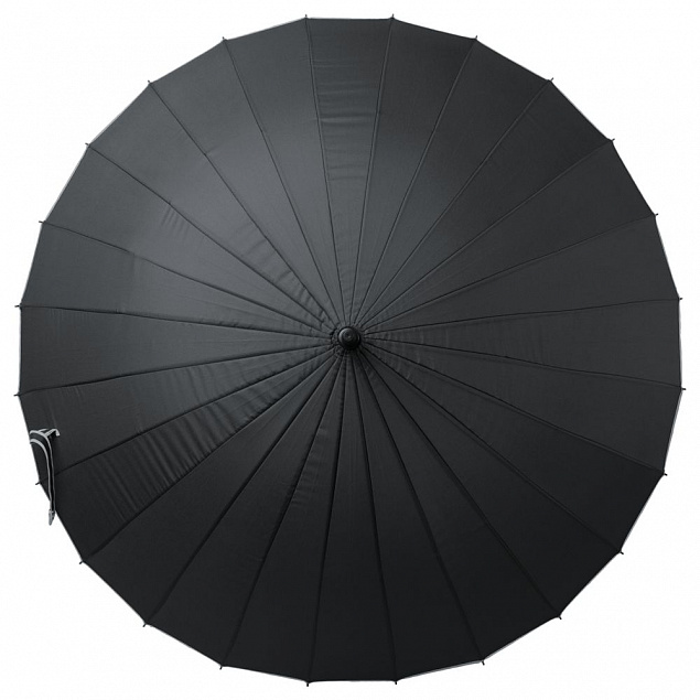 Зонт-трость Ella, черный с логотипом в Екатеринбурге заказать по выгодной цене в кибермаркете AvroraStore
