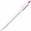 Ручка шариковая Bolide, белая с розовым с логотипом в Екатеринбурге заказать по выгодной цене в кибермаркете AvroraStore