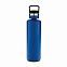 Герметичная вакуумная бутылка, синяя с логотипом в Екатеринбурге заказать по выгодной цене в кибермаркете AvroraStore