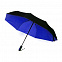 Автоматический противоштормовой складной зонт Sherp - Синий HH с логотипом в Екатеринбурге заказать по выгодной цене в кибермаркете AvroraStore