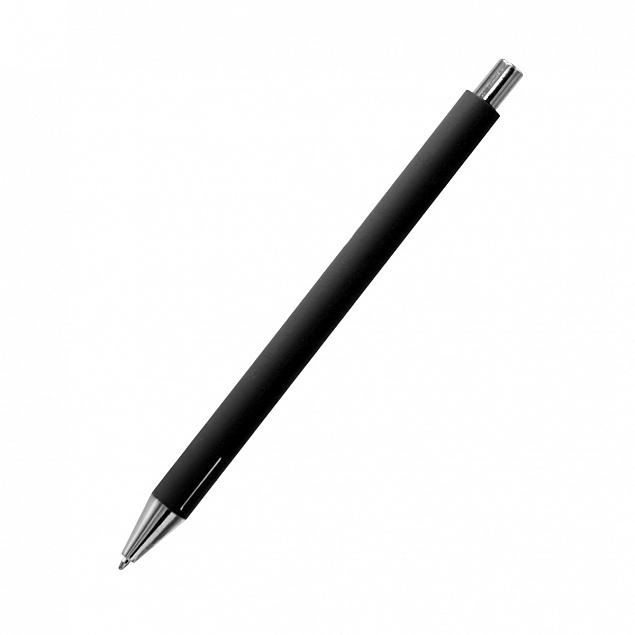 Ручка металлическая Elegant Soft - Черный AA с логотипом в Екатеринбурге заказать по выгодной цене в кибермаркете AvroraStore