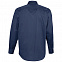 Рубашка мужская с длинным рукавом Bel Air, темно-синяя (кобальт) с логотипом в Екатеринбурге заказать по выгодной цене в кибермаркете AvroraStore