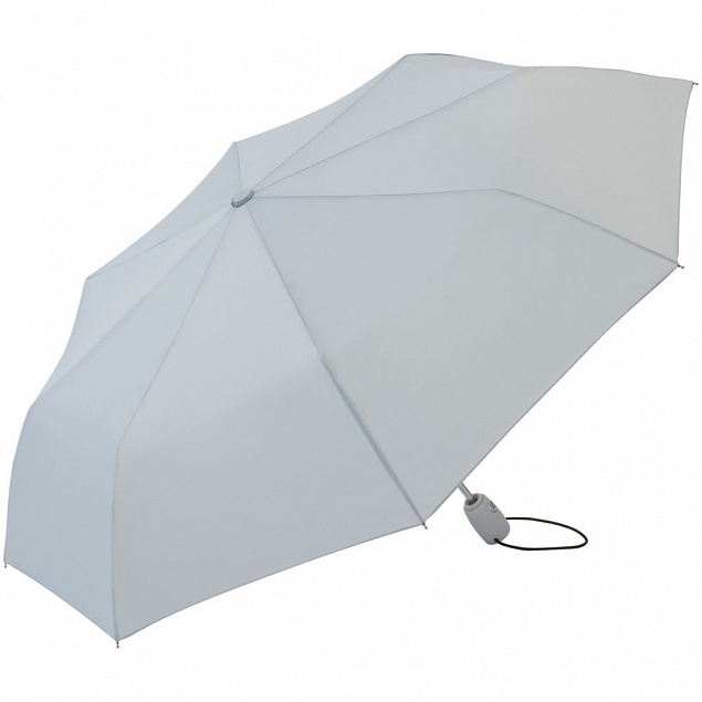 Зонт складной AOC, светло-серый с логотипом в Екатеринбурге заказать по выгодной цене в кибермаркете AvroraStore