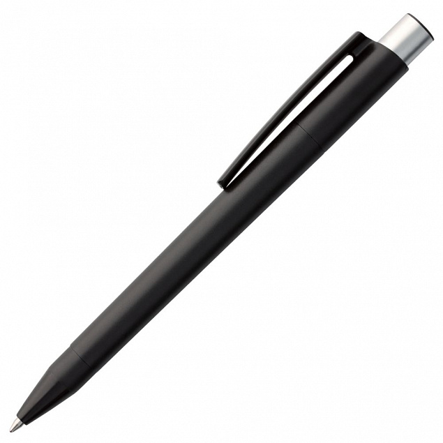Ручка шариковая Delta, черная с логотипом в Екатеринбурге заказать по выгодной цене в кибермаркете AvroraStore