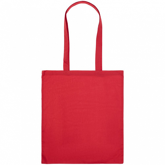 Холщовая сумка Basic 105, красная с логотипом в Екатеринбурге заказать по выгодной цене в кибермаркете AvroraStore