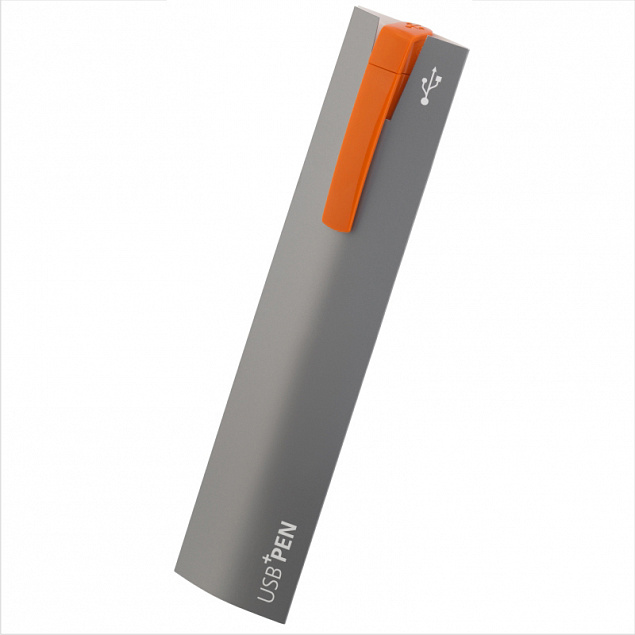 Ручка с флеш-картой USB 8GB «TURNUS M» с логотипом в Екатеринбурге заказать по выгодной цене в кибермаркете AvroraStore