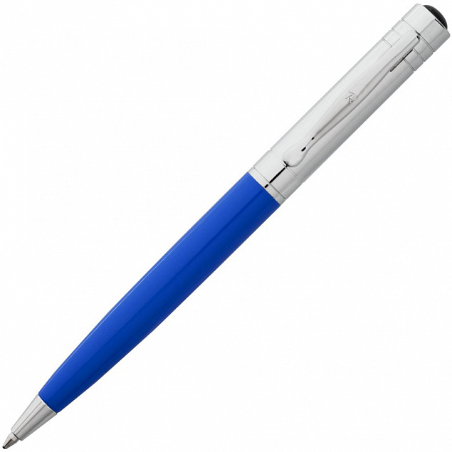 Ручка шариковая Promise, синяя с логотипом в Екатеринбурге заказать по выгодной цене в кибермаркете AvroraStore