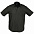 Рубашка мужская с коротким рукавом BRISBANE, черная с логотипом в Екатеринбурге заказать по выгодной цене в кибермаркете AvroraStore