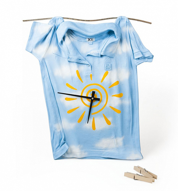 Часы «Рубашка», небесно-голубые с логотипом в Екатеринбурге заказать по выгодной цене в кибермаркете AvroraStore
