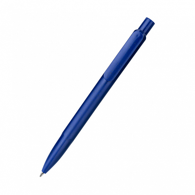 Ручка из биоразлагаемой пшеничной соломы Melanie, синяя с логотипом в Екатеринбурге заказать по выгодной цене в кибермаркете AvroraStore