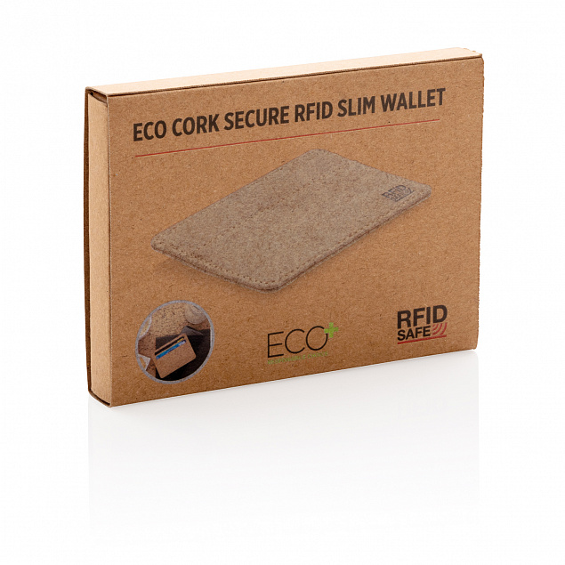 Эко-кошелек Cork c RFID защитой с логотипом в Екатеринбурге заказать по выгодной цене в кибермаркете AvroraStore