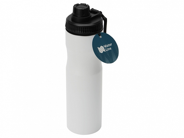 Бутылка для воды Supply Waterline, нерж сталь, 850 мл, белый/черный с логотипом в Екатеринбурге заказать по выгодной цене в кибермаркете AvroraStore