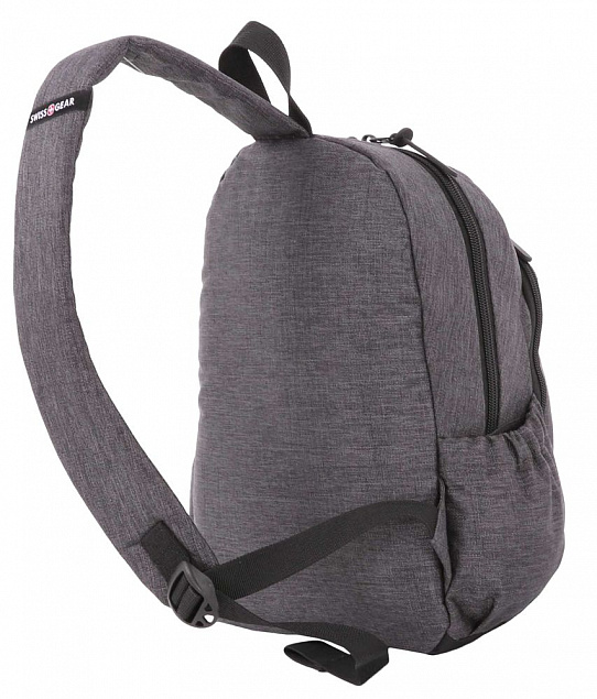 Рюкзак на одно плечо Swissgear Grey Heather, серый с логотипом в Екатеринбурге заказать по выгодной цене в кибермаркете AvroraStore