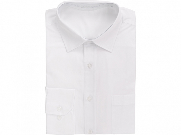 Рубашка Houston мужская с длинным рукавом, белый с логотипом в Екатеринбурге заказать по выгодной цене в кибермаркете AvroraStore