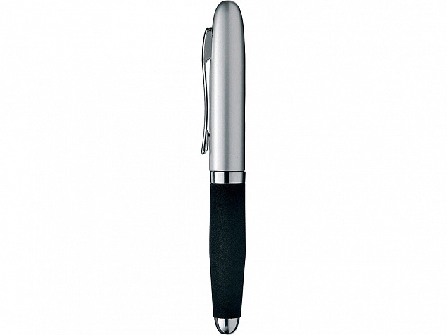 Ручка шариковая Vienna, черный/серебристый, черные чернила с логотипом в Екатеринбурге заказать по выгодной цене в кибермаркете AvroraStore