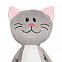 Мягкая игрушка Beastie Toys, котик с белым шарфом с логотипом в Екатеринбурге заказать по выгодной цене в кибермаркете AvroraStore