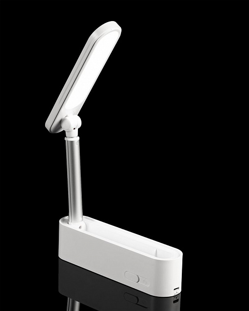 Переносная складная лампа moveLight, белая с логотипом в Екатеринбурге заказать по выгодной цене в кибермаркете AvroraStore