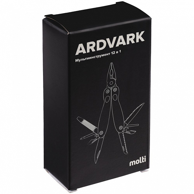 Мультиинструмент Ardvark, черный с логотипом в Екатеринбурге заказать по выгодной цене в кибермаркете AvroraStore