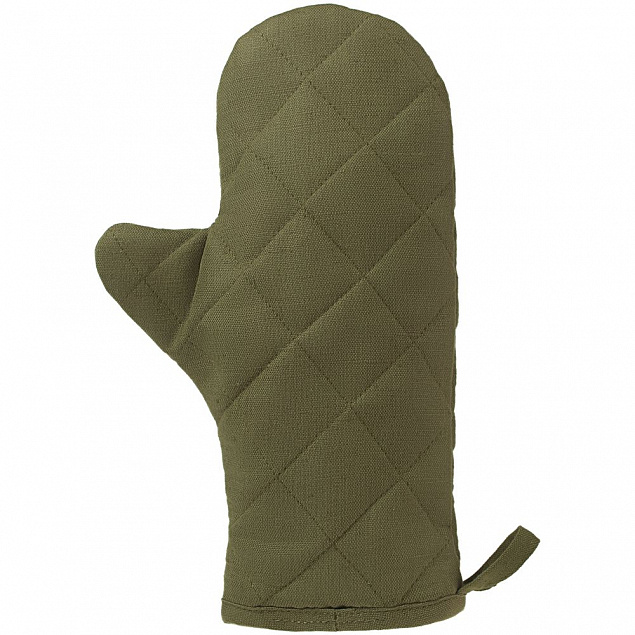 Прихватка-рукавица детская «Младший шеф», темно-зеленая с логотипом в Екатеринбурге заказать по выгодной цене в кибермаркете AvroraStore