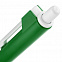 Ручка шариковая Hint Special, белая с зеленым с логотипом в Екатеринбурге заказать по выгодной цене в кибермаркете AvroraStore