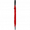 Зонт-трость Color Play, красный с логотипом в Екатеринбурге заказать по выгодной цене в кибермаркете AvroraStore