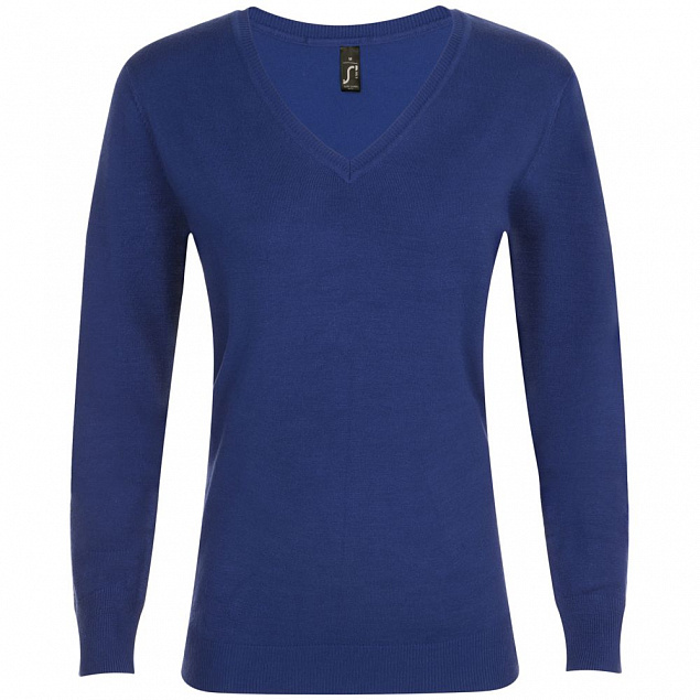 Пуловер женский GLORY WOMEN, синий ультрамарин с логотипом в Екатеринбурге заказать по выгодной цене в кибермаркете AvroraStore