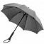 Зонт-трость rainVestment, светло-серый меланж с логотипом в Екатеринбурге заказать по выгодной цене в кибермаркете AvroraStore