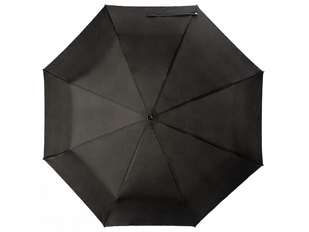 Складной зонт Horton Black с логотипом в Екатеринбурге заказать по выгодной цене в кибермаркете AvroraStore