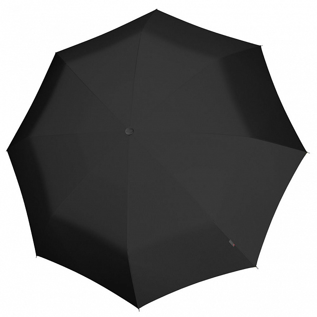 Складной зонт U.090, черный с логотипом в Екатеринбурге заказать по выгодной цене в кибермаркете AvroraStore