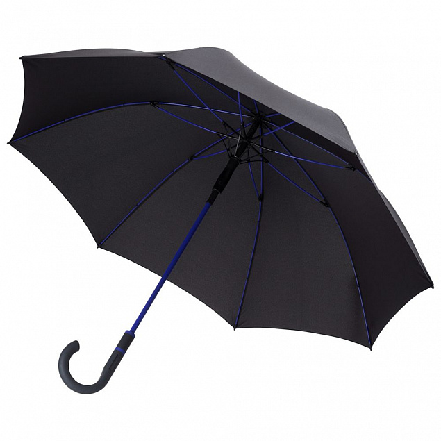 Зонт-трость Color Style, синий с логотипом в Екатеринбурге заказать по выгодной цене в кибермаркете AvroraStore