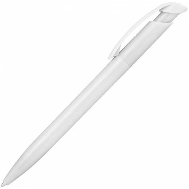Ручка шариковая Clear Solid, белая с логотипом в Екатеринбурге заказать по выгодной цене в кибермаркете AvroraStore