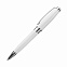 Шариковая ручка Soprano, белая с логотипом в Екатеринбурге заказать по выгодной цене в кибермаркете AvroraStore