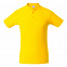 Рубашка поло мужская SURF, желтая с логотипом в Екатеринбурге заказать по выгодной цене в кибермаркете AvroraStore