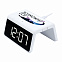 Настольные часы с подсветкой и беспроводной зарядкой 15W Flame, белый Возможно все с логотипом в Екатеринбурге заказать по выгодной цене в кибермаркете AvroraStore
