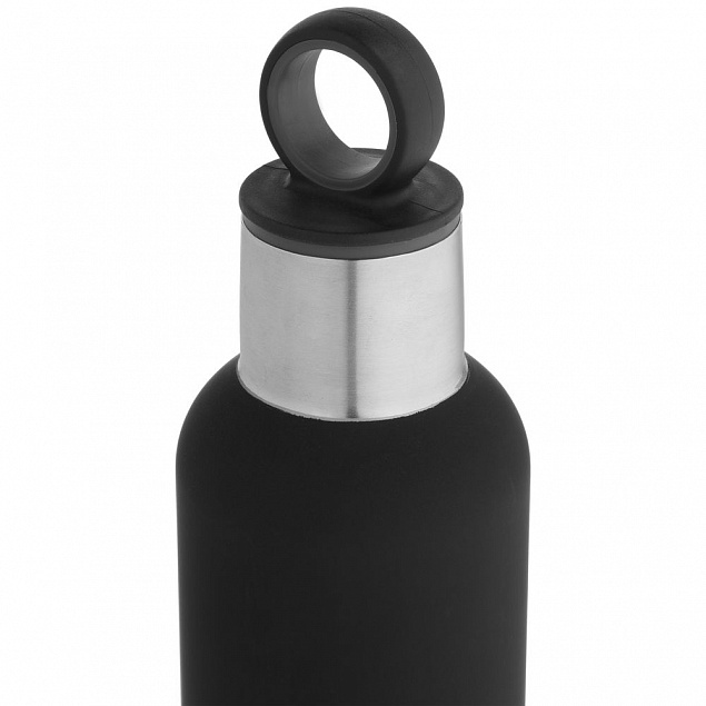 Термобутылка Sherp, черная с логотипом в Екатеринбурге заказать по выгодной цене в кибермаркете AvroraStore