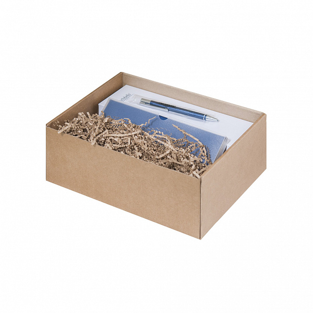 Подарочный набор Portobello синий в малой универсальной подарочной коробке (Ежедневник недат А5, Спортбутылка, Ручка) с логотипом в Екатеринбурге заказать по выгодной цене в кибермаркете AvroraStore