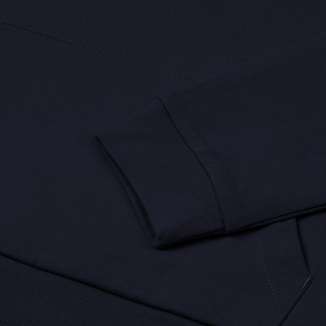 Толстовка на молнии с капюшоном Unit Siverga, темно-синяя с логотипом в Екатеринбурге заказать по выгодной цене в кибермаркете AvroraStore