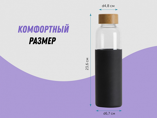 Бутылка для воды Refine в чехле с логотипом в Екатеринбурге заказать по выгодной цене в кибермаркете AvroraStore