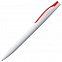 Ручка шариковая Pin, белая с красным с логотипом в Екатеринбурге заказать по выгодной цене в кибермаркете AvroraStore