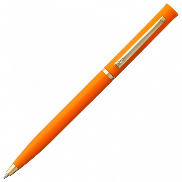Ручка шариковая Euro Gold, оранжевая с логотипом в Екатеринбурге заказать по выгодной цене в кибермаркете AvroraStore