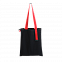 Шопер Superbag black (чёрный с красным) с логотипом в Екатеринбурге заказать по выгодной цене в кибермаркете AvroraStore