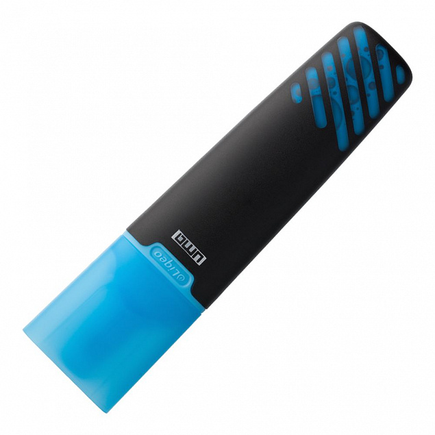 Маркер текстовый Liqeo, голубой с логотипом в Екатеринбурге заказать по выгодной цене в кибермаркете AvroraStore