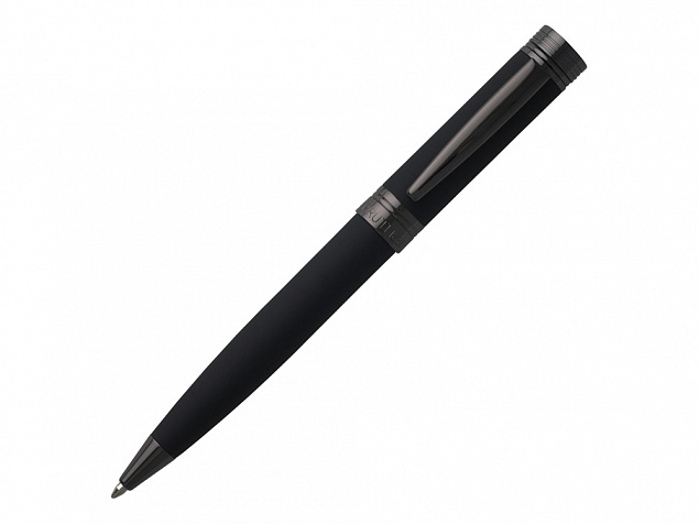 Ручка шариковая Zoom Soft Black с логотипом в Екатеринбурге заказать по выгодной цене в кибермаркете AvroraStore