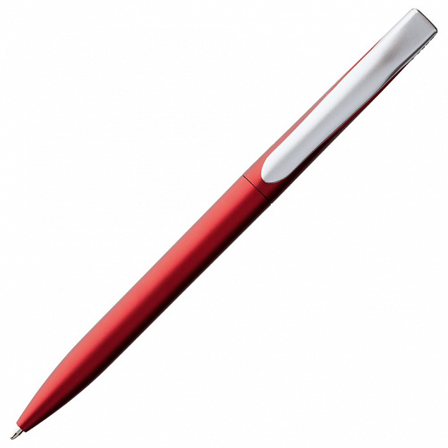 Ручка шариковая Pin Silver, красная с логотипом в Екатеринбурге заказать по выгодной цене в кибермаркете AvroraStore