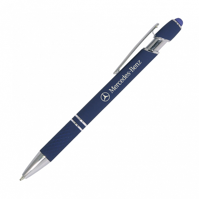 Шариковая ручка Comet, синяя с логотипом в Екатеринбурге заказать по выгодной цене в кибермаркете AvroraStore